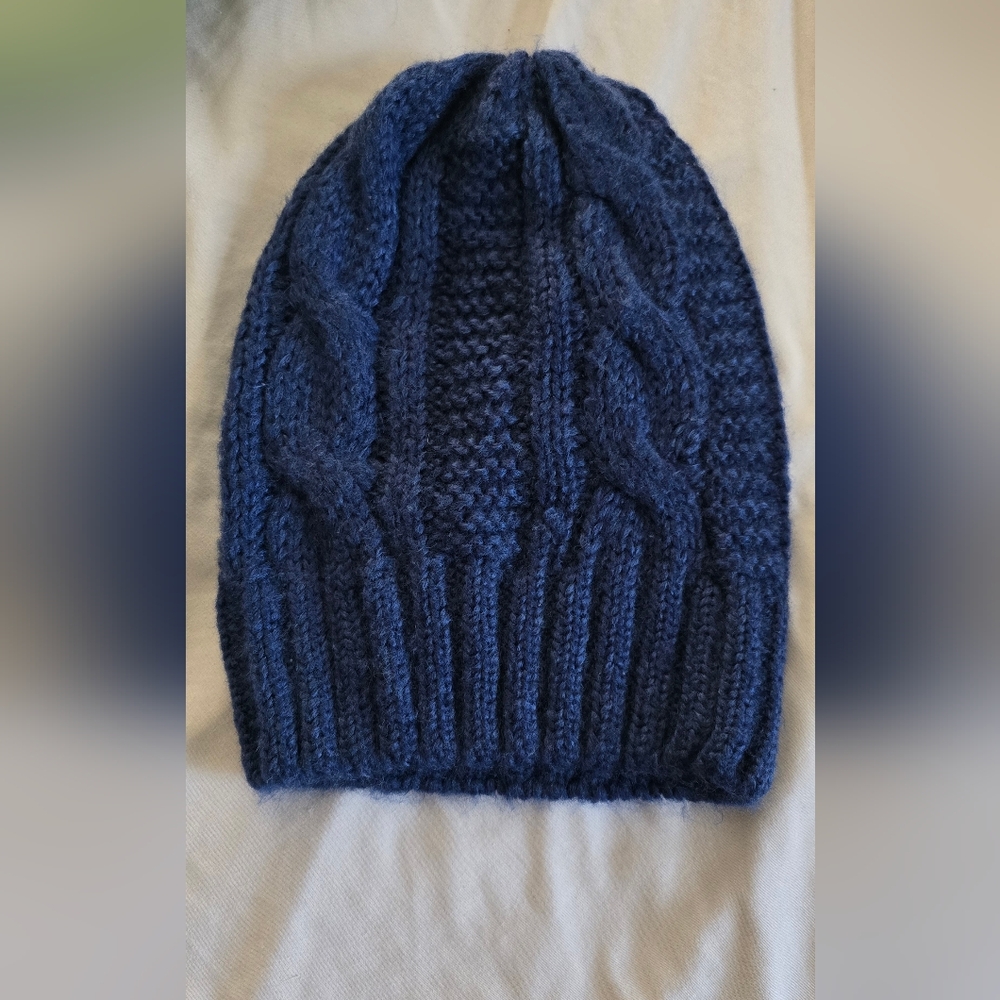 Cozy Blue Knit Beanie